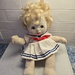 My Child Blonde Doll in Sailor Dress